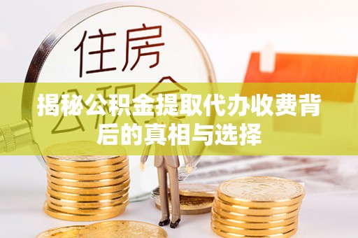 康乐揭秘公积金提取代办收费背后的真相与选择