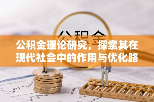 康乐公积金理论研究，探索其在现代社会中的作用与优化路径