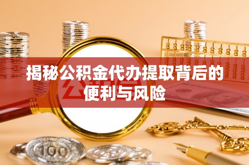 康乐揭秘公积金代办提取背后的便利与风险
