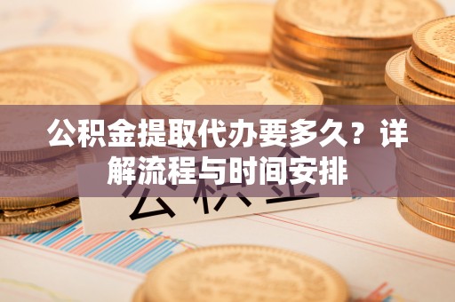 康乐公积金提取代办要多久？详解流程与时间安排