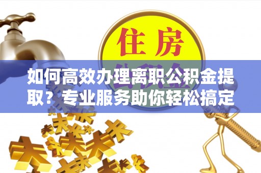 康乐如何高效办理离职公积金提取？专业服务助你轻松搞定