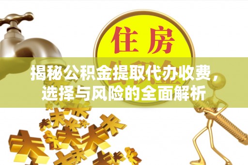 康乐揭秘公积金提取代办收费，选择与风险的全面解析