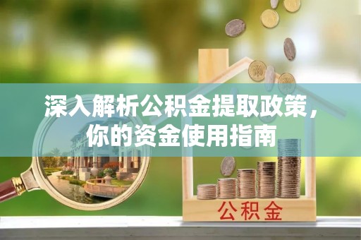 康乐深入解析公积金提取政策，你的资金使用指南