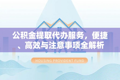 康乐公积金提取代办服务，便捷、高效与注意事项全解析