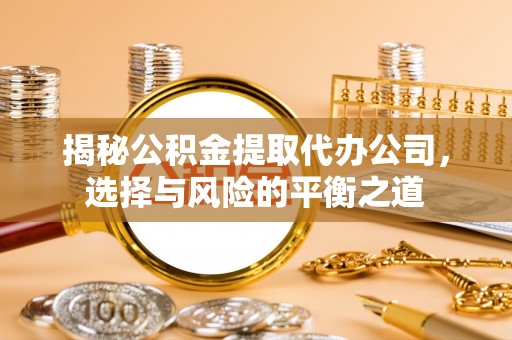 康乐揭秘公积金提取代办公司，选择与风险的平衡之道