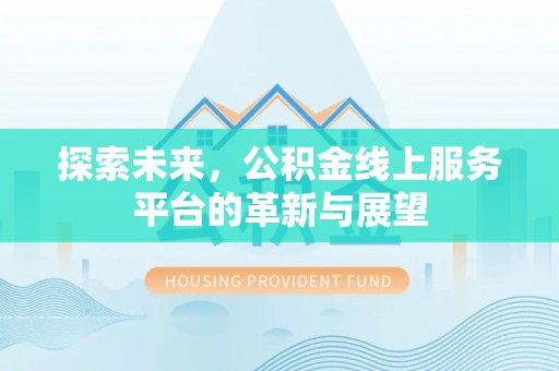 康乐探索未来，公积金线上服务平台的革新与展望