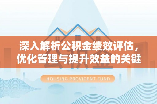 康乐深入解析公积金绩效评估，优化管理与提升效益的关键路径