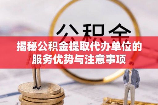 康乐揭秘公积金提取代办单位的服务优势与注意事项
