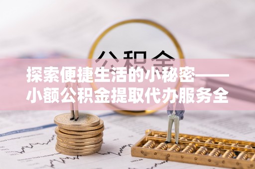 康乐探索便捷生活的小秘密——小额公积金提取代办服务全解析