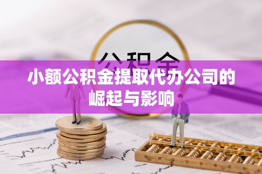 康乐小额公积金提取代办公司的崛起与影响