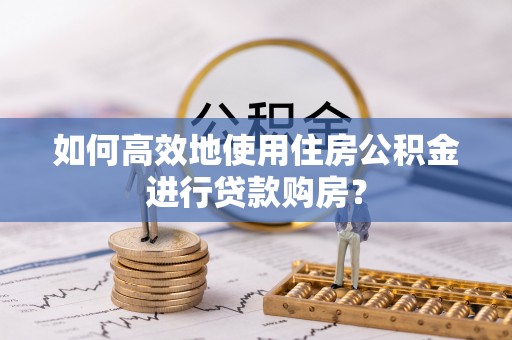 康乐如何高效地使用住房公积金进行贷款购房？